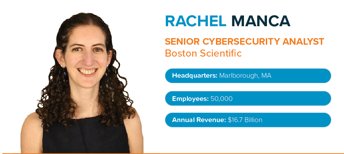 Profile: Rachel Manca, Senior Cybersecurity Analyst, Boston Scientific