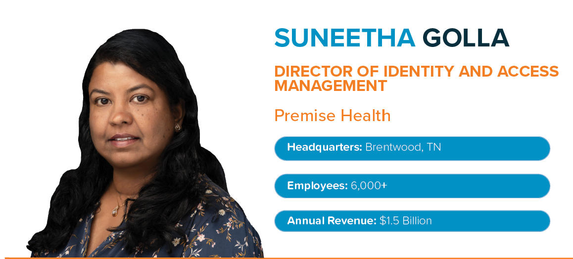 Profile: Suneetha Golla, Director of IAM, Premise Health
