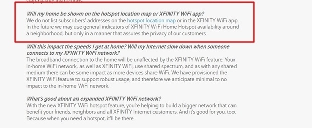 comcast privacy faq